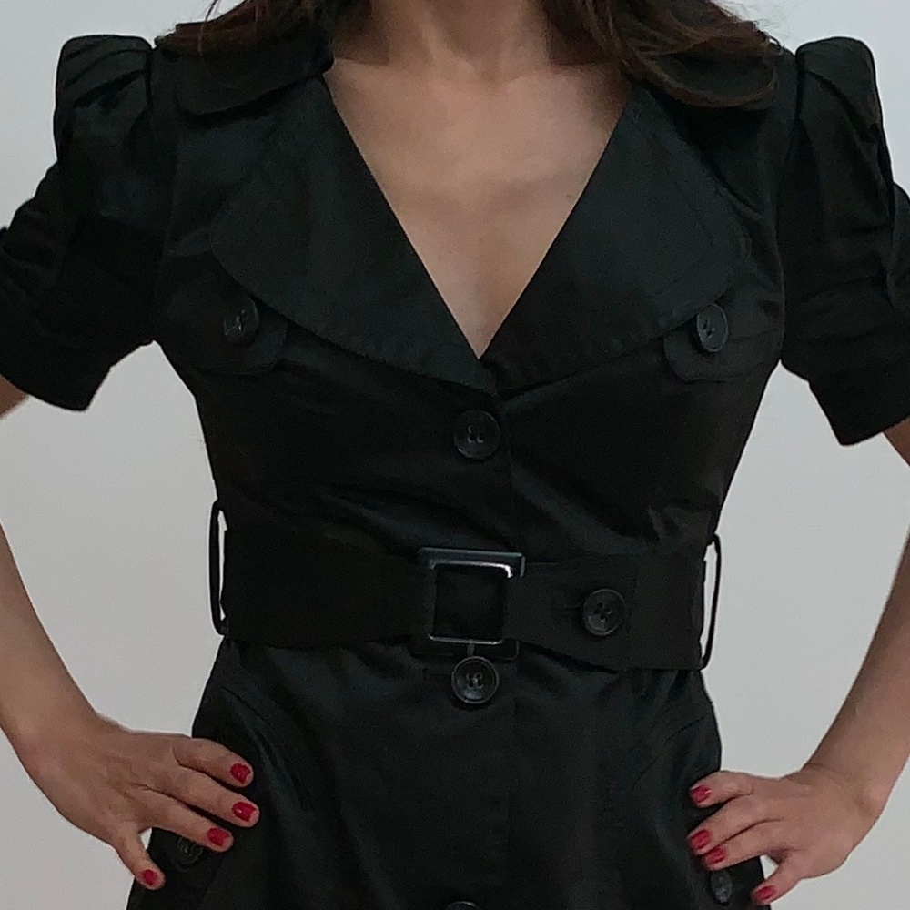 Bebe Short-Sleeved Trench or Mini Dress